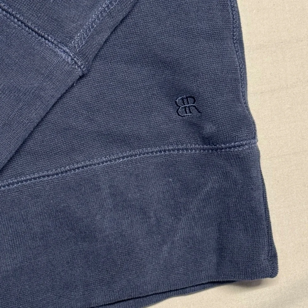 Banana Republic Mens Quarter Zip Pullover Sweatshirt Blue Large 1906777 NEW